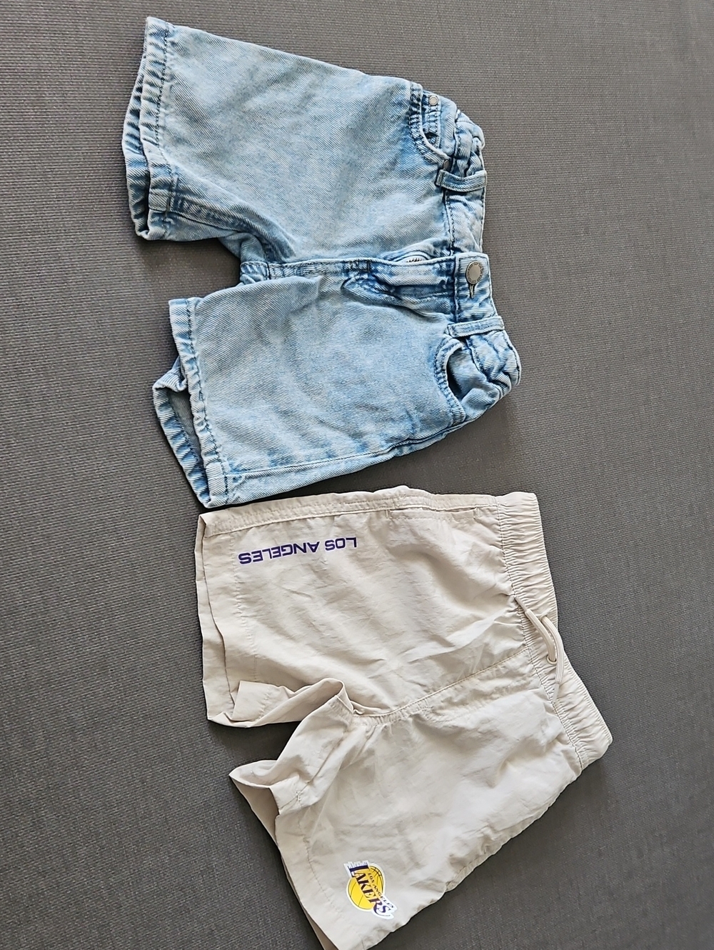 Cotton On Kids Beige & Light Blue Shorts - 2-Pack